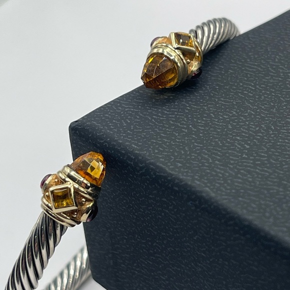 David Yurman 5mm Renaissance Bracelet with Citrine and 14k Gold - Picture 3 of 16